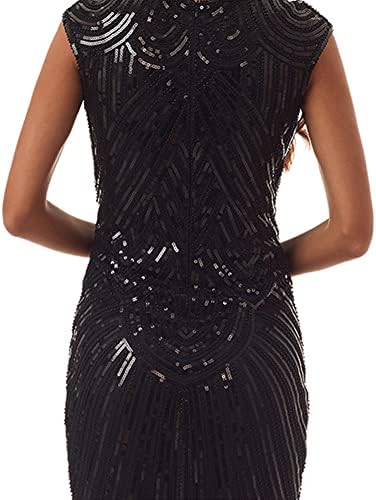 Wuchieal Women's 1920's Dress Flapper Vintage Great Gatsby Knee-Length Dresses Party Dress