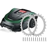 QOXEZY 2 pinchos de acero inoxidable, para Bosch Indego, Indego 350, Indego 400, Indego S350, con 12 tornillos de cabeza plana, mejora de tracción para...