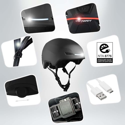 Casque e-Bike ajustable pour ne plus rouler invisible la nuit