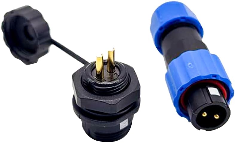 SP13 2pin Waterproof Connector Male Plug & Female Socket one Pair Automatic Connector IP68