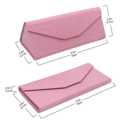 Image of Real Sic Glasses Case for Men and Women - Magnetic Folding Hard Shell Sunglass Holder - Inspired by Solid Color