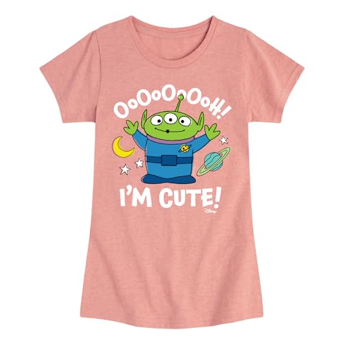 Disney - Toy Story - Alien Ooh I'm Cute - Toddler & Youth Girls Fitted Tee