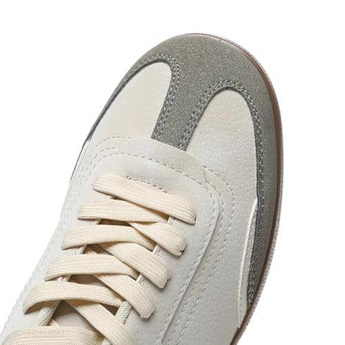 Bernal Men's Fashion Sneakers Low Top Walking Travel Shoes Daily Comfortable Casual Lace-up Tennis Sneakers Gymnastics Skate Shoes Court Sneakers (Grey+Red 11)4