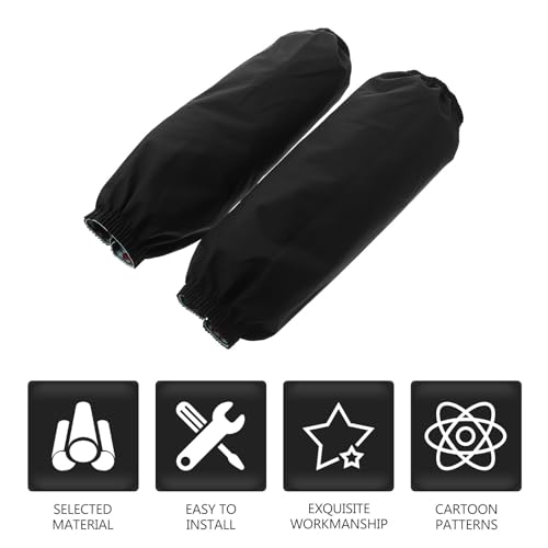 Manguitos reutilizables con protección oleofóbica en pack de 8 piezas de color negro 3