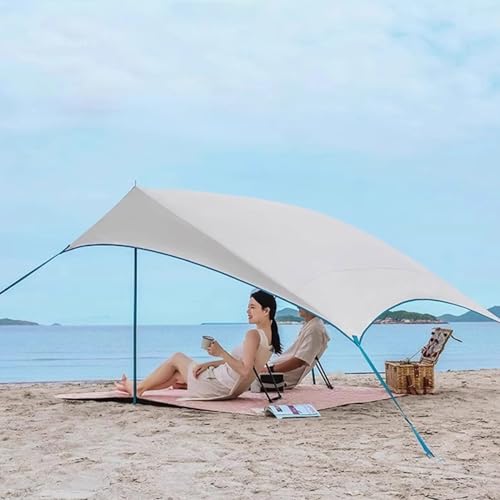 Tienda de campaña de playa portátil y refugio solar ligero para camping 4