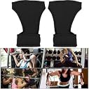serveuttam 1 Pair Weight Lifting Gloves Fitness Sport Gym Workout Exercise Gloves Men Women Gym & Fitness Gloves (Black) gallery image