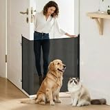 Pet Supplies, Cats, Cat Doors, Steps, Nets & Pens, Cat Doors, Retractable Dog Gate No Drilling Screen Cat Mesh...