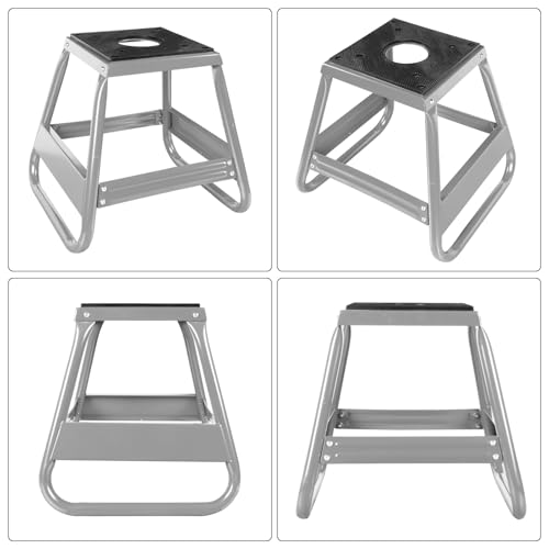 Big RED 1000lb Capacity Dirt Bike Stand, Universal, Detachable Maintenance Motorcycle Lift for Kawasaki, Honda, Yamaha, Silver by BIG RED - Image 6