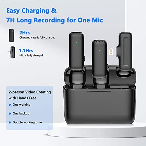 Wireless Lavalier Microphone (Black)