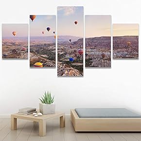 SIGNWIN 5 Panel Canvas Wall Art Modern Art...