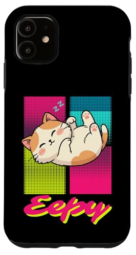 Eepy Cat ���g�� ���I ���� �L�e�B �L���[�g �~�[�� �f�U�C�� �X�}�z�P�[�X iPhone 11 �p