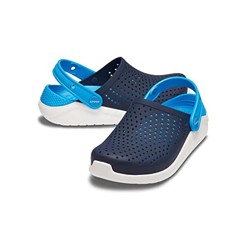 CROCS Literide Clog K - Navy/White - J3 , 205964-462-J3, Kids Unisex , Navy/White , J3