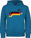 Den Kapuzen-Pulli gibt es ab Größe 98, für die Größen 80 und 92 haben wir einen Baby-Pullover im Angebot (Amazon Suchfeld: 