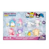 Juego de 8 Figuras de Hello Kitty de 2 Pulgadas, Minifiguras Oficiales de coleccionista, Lindos Personajes de Hello Kitty en Divertidos Trajes, Bolsas de Fiesta, decoración de Pasteles