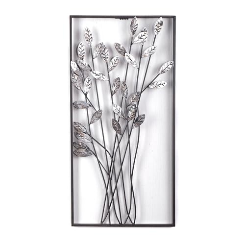 DESIGN DELIGHTS EINZIGARTIGE WANDDEKO ZWEIGE | Metall, 62 cm, silber/braun...