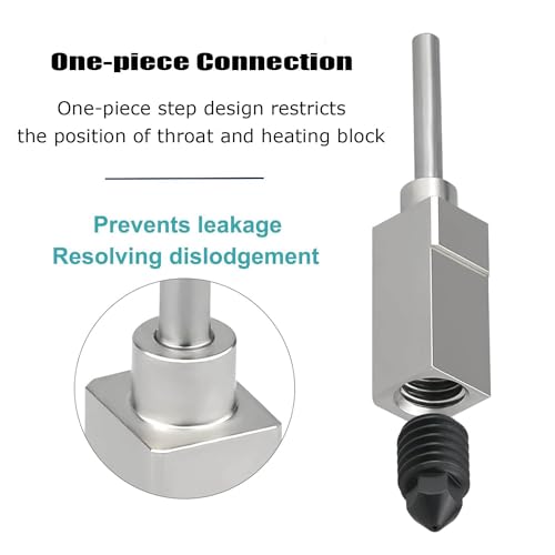 HICTOP Bambu Lab Hotend X1 Carbon Assembly with Removable Hardened Steel 0.4mm Nozzle Hotend for Bambu Lab X1 Series 3D Printers - Thumbnail 4