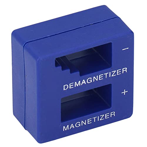 MasYosh Desmagnetizador Magnetizador, Herramienta Portátil ABS con Operación Rápida para Destornillador, Punta, Tornillo, Tuerca, Pinzas, Partícula Metálica (Azul)