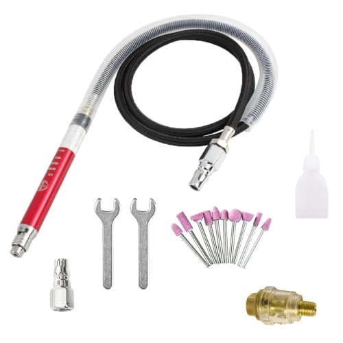 Pneumatic Grinding Machine Set, Air Micro Pencil Die Grinder Set Portable Polishing Engraving Tool for Shaping Cutting Grinding