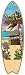 (SJT96206) Made in the shade - with a beach scene 5" x 16" Surfboard Wood Plaque featuring the artwork of Michael Messina