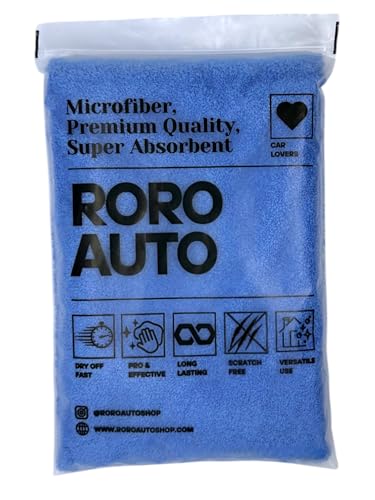 Mavi Mikrofiber Oto Kurulama ve Araç Yıkama Bezi 50x70