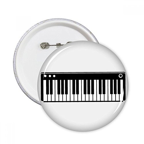 Badge rond piano électrique Sons Vitality DIYthinker broche décorative multicolore S