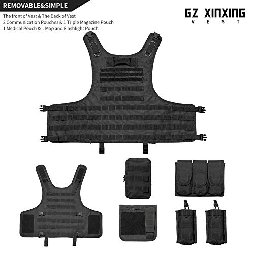 Gz Xinxing Tactical Airsoft Paintball Vest (Black) #TOP3