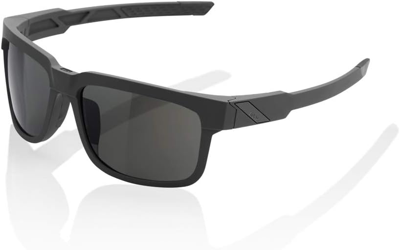 100%Type S Sport Wrap Around Sunglasses - Durable, Lightweight Active Performance Eyewear w/Rubber Temple & Nose Grip