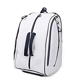 Eacam Pic Aufbewahrungsrucksack mit Schuhfach, Mehrlagige Umhängetasche für Paddelausrüstung, PVC-Material, mit Schuhfach (Weiß)