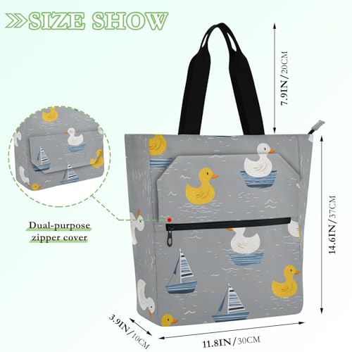 Bolsa para libros infantiles y compras reutilizable con bonito diseño 4
