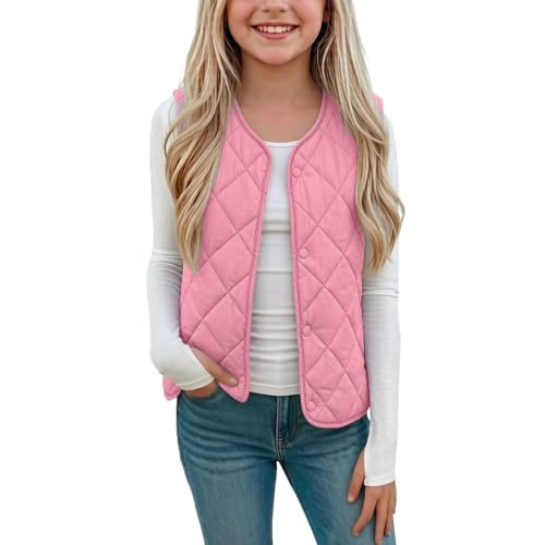 RKSTN Kids Fleece Lined Sleeveless Coats Cute Fall Vest Coat - image 5