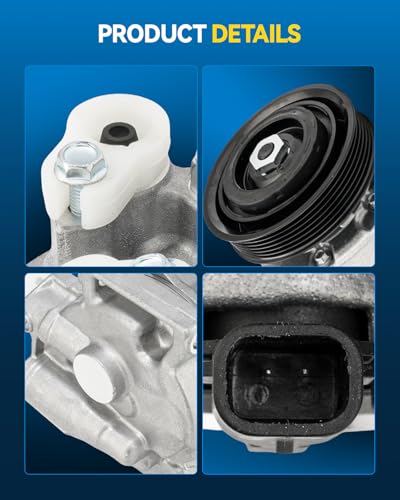 Image of PHILTOP A76349 Air Conditioner AC Compressor with Clutch for Hyundai Sonata 2015-2018 2.4L, 2015-2017 2.0T