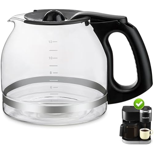12-CUP Glass Coffee Carafe ONLY for KEURIG K-DUO Single Serve Coffeemaker