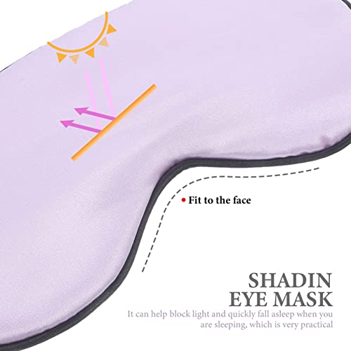 Healeved 3Pcs Máscara De Dormir De Seda Super Macia Para Os Olhos Alça Ajustável Para Viagem Em Casa