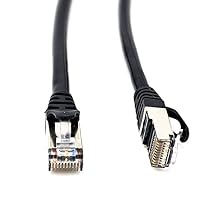 RiteAV RJ50 10p10c SFTP CAT5 Male to Male Cable with Shielded Connectors - Black - 2 Meter