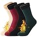 HUBGFEQ 1-5Pairs Winter Snow Socks Thickened Medium Tube Solid Color Floor Thermal Floor Sleep Cashmere-Skin-1Pairs