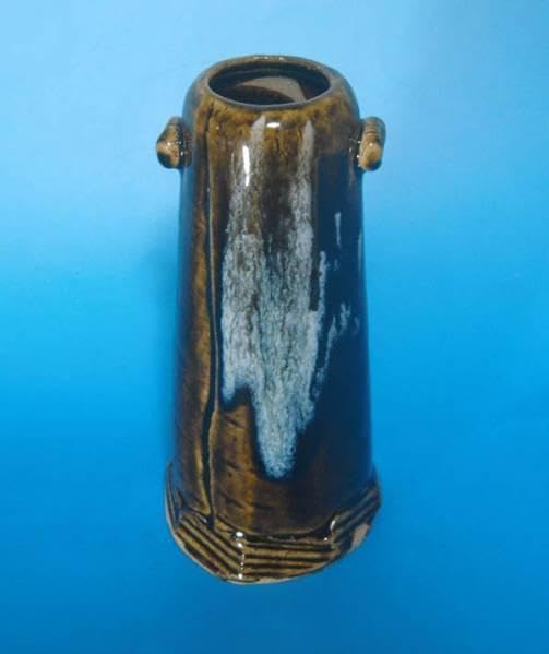 唐津焼 朝鮮唐津 耳付花入 花瓶 三玄窯 中里重利 陶房  茶道具 2319 唐津焼 朝鮮唐津 耳付花入 花瓶 三玄窯 中里重利 陶房 茶道具