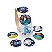 cama24com Weltraum Space Raketen Aufkleber Sticker 100 Stück Mitgebsel Mottoparty mit Palandi® Sticker