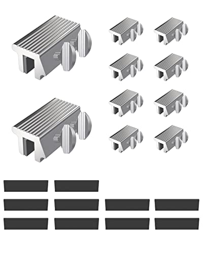 Door Lock Sliding Window Security 10 Pack of Bars for Home Improvement and Protection - Aluminum Alloy Home Security Door Stopper Set for Vertican and Horizontal Sliding Windows (10 Pack)