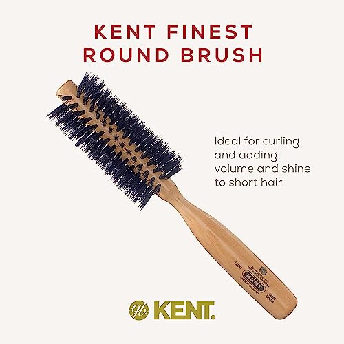 Kent Small Beech Wood Bristle Radial Hair Brush - LBR1 (PACK OF 1), Black - Image 3