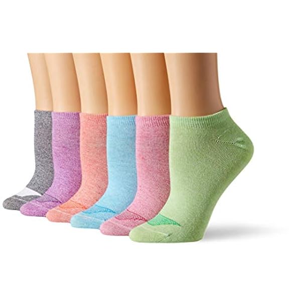 Hanes Women's Ultimate Lightweight Vent No Show Sock 6-Pack