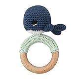 Baby Holz Beißring Dophin Form Buche Schnuller Zubehör 1 Stück Pilz