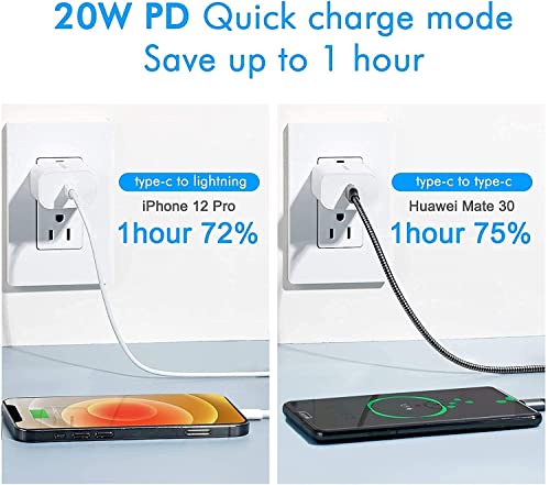 Image of 20W PD iPhone Original Charger Adapter Compatible with Apple iPhone 14 /14 Pro /14 Pro Max /14 Plus /13 /13Pro /12 /12 Pro /11 /11Pro C-Type PD2.0 Fast Adapter Charger with 6 Months Warranty