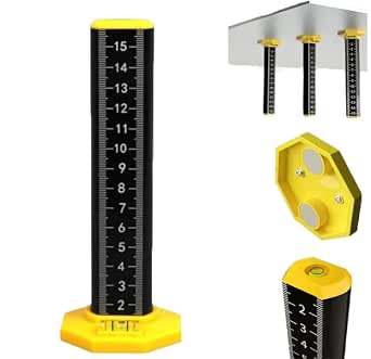 Ceiling Wire Ruler Ceiling and Floor Tile Height Ruler, Double-Sided Scale Dual Use ...