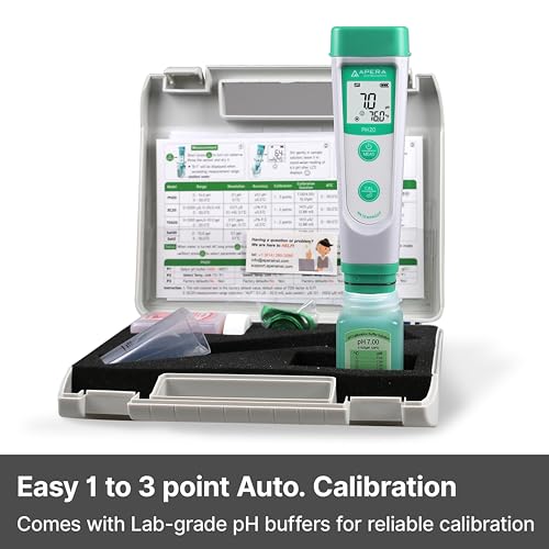 apera instruments ai209 value series ph20 waterproof ph tester kit 01 ph accuracy