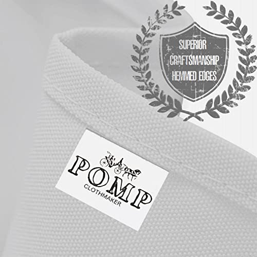 Pomp Silver 70" X 120" Premium Polyester Tablecloth | Wrinkle + Stain Resistant Easy Care Fabric | Fits 6Ft Rectangle Table #TOP3