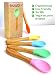 BUABI Set de cucharas de bambú y silicona, para bebé. Producto Ecológico...