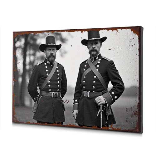 Tableau decoratif sur toile salon uniforme militaire historique 20 x 30 cm