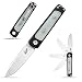 Eafengrow EF922 Outdoor Pocket Knife 14C28N Steel Blade Knife G10 Handle for Outdoor Activities Camping (Jade)