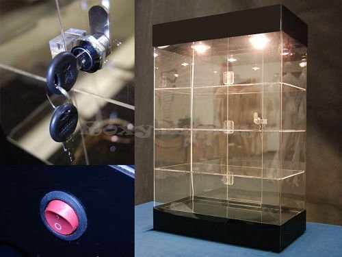 (JW-AD-F6804) Roxy Display Acrylic Display Tower Case (JW-AD-F6804BK)