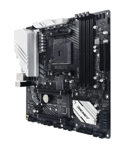 Biostar B550M-SILVER Micro ATX AM4 Motherboard (B550M-SILVER Biostar B550M-SILVER Micro ATX AM4 Motherboard (B550M-SILVER